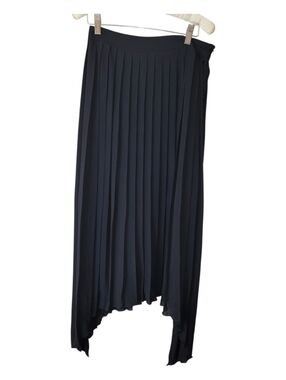 Kensie Long Black Handkerchief Hem Skirt M Whimsigoth Witchy Classic